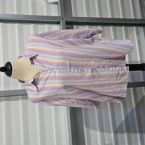 Chic Purple‎  Striped Button DownShirt Size XL